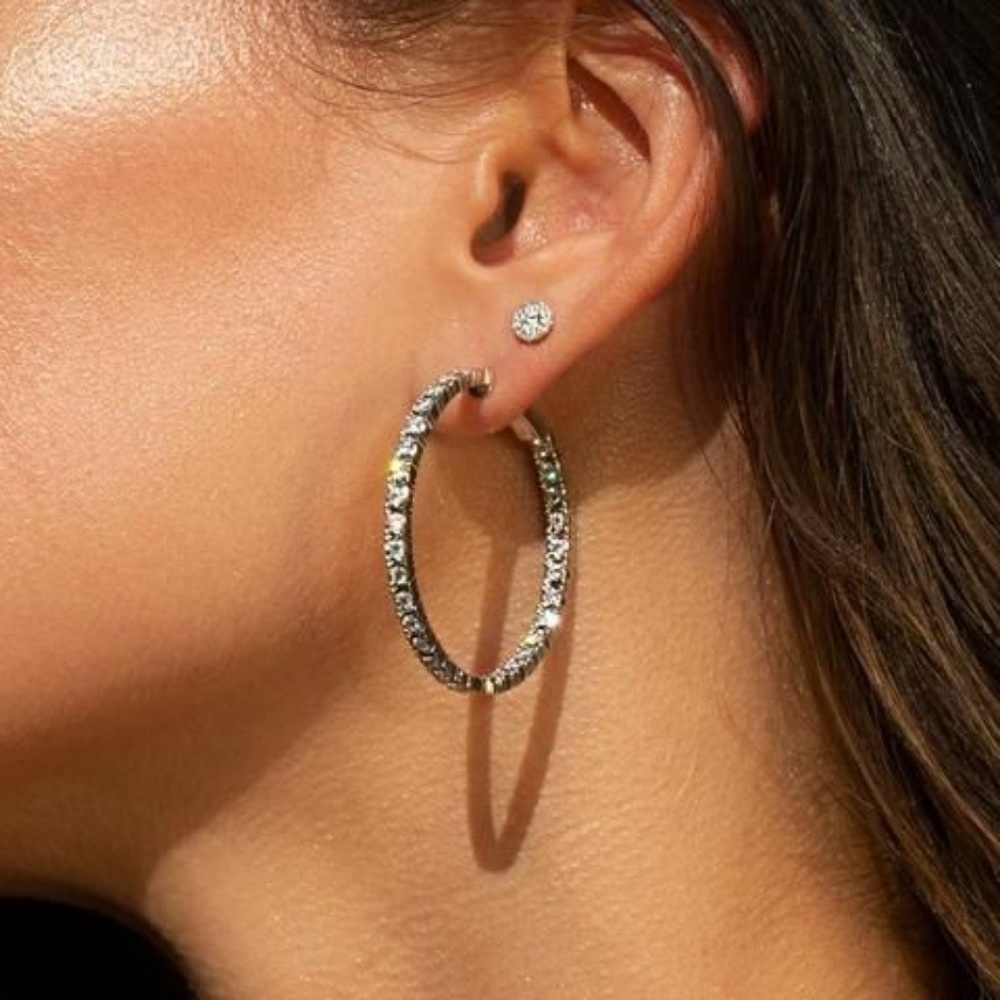Dazzle Me Hoop Earrings